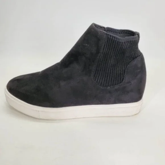 Soda Shoes Soda Womens Fetch Flatform Fashion Sneakers Black